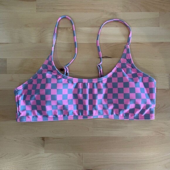 Bikini Set // Checkerboard Print // Size Large - Picture 2 of 6